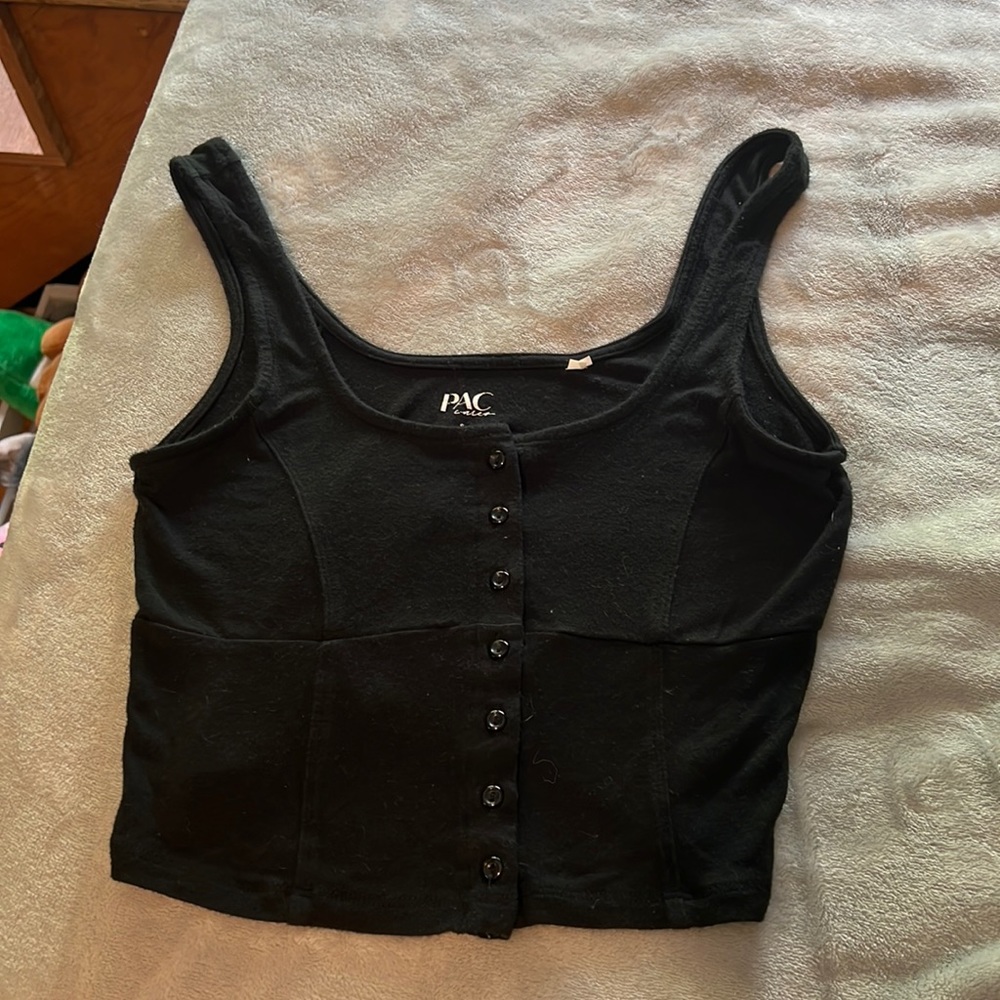 Black crop top
